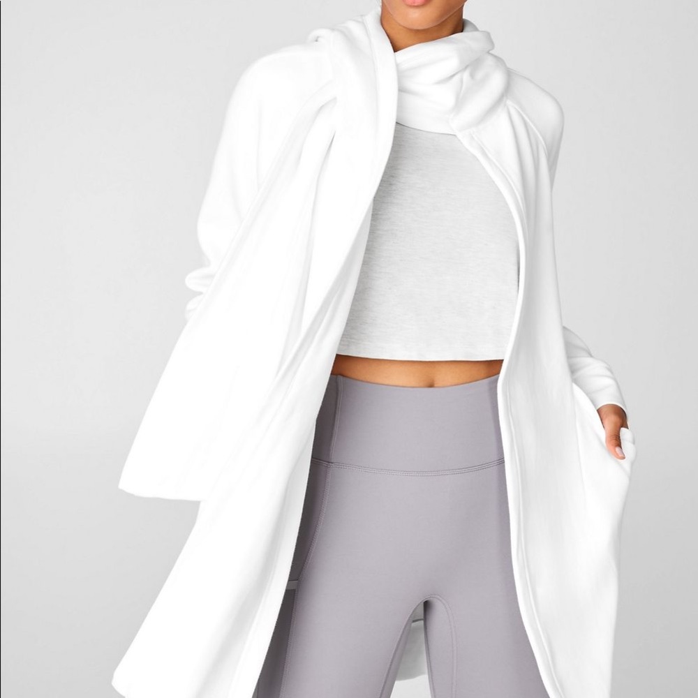 Fabletics Geri Long Wrap Scarf Cardigan